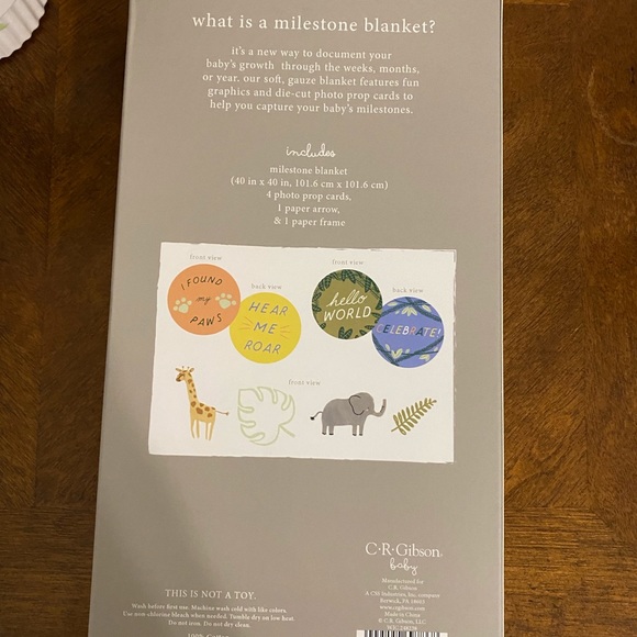 C.R Gibbons milestone blanket &6 photo props 40x40 - Picture 4 of 10